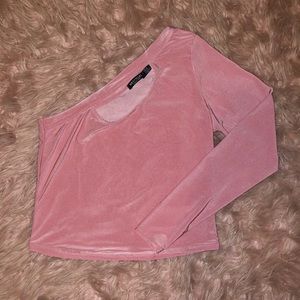 Disco Cut-Out One Shoulder Top